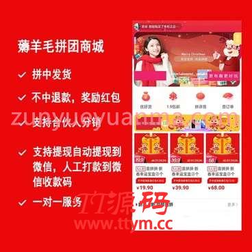 薅羊毛拼团商城小程序v2.8.6+前端