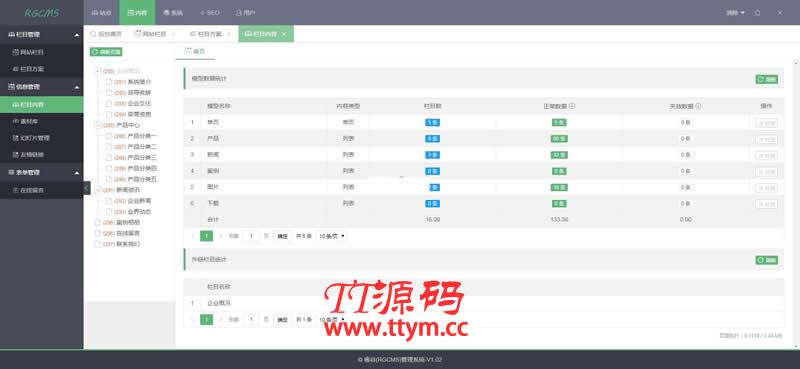 RGCMS睿谷信息管理系统 v2.0 build2021050801