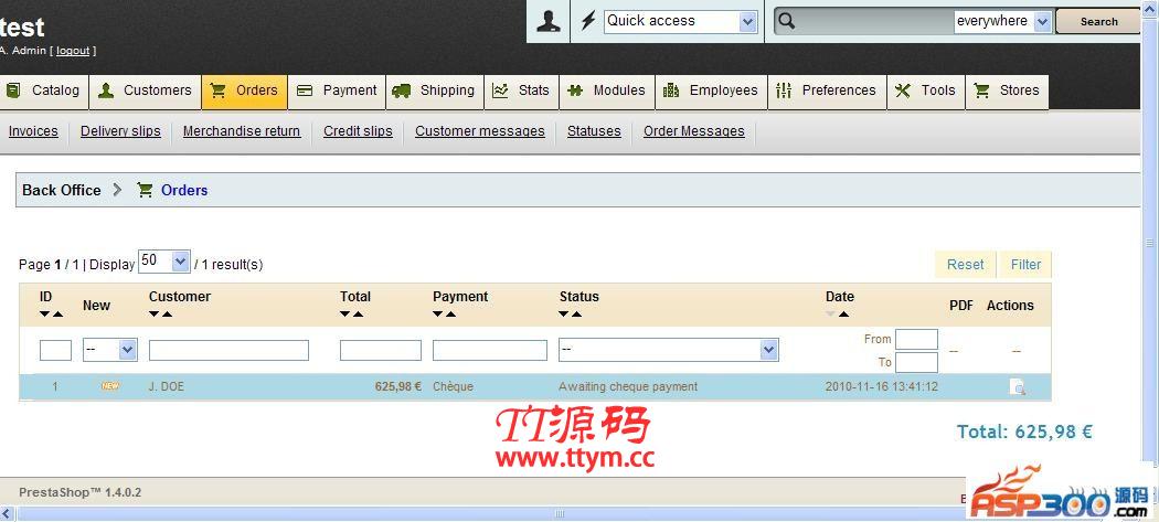 PrestaShop 开源网店系统 v1.7.7.5