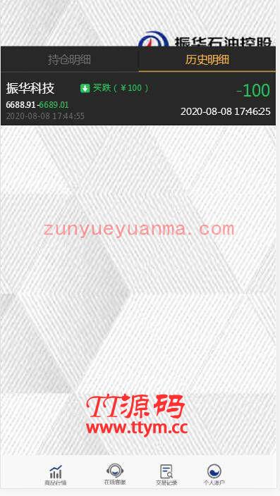C191 PHP源码_二开微盘石油振华控股完整版,K线正常