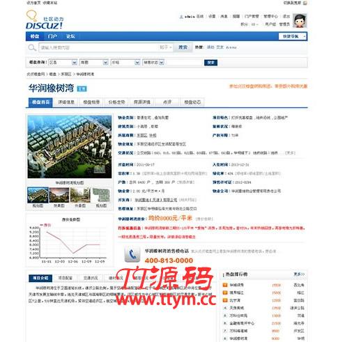 炎汉房产楼盘系统 3.5 商业版|强大的Discuz房产插件+实用的房产平台插件