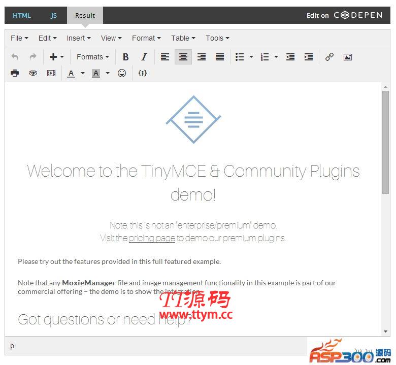 TinyMCE(可视化HTML编辑器) v5.8.2
