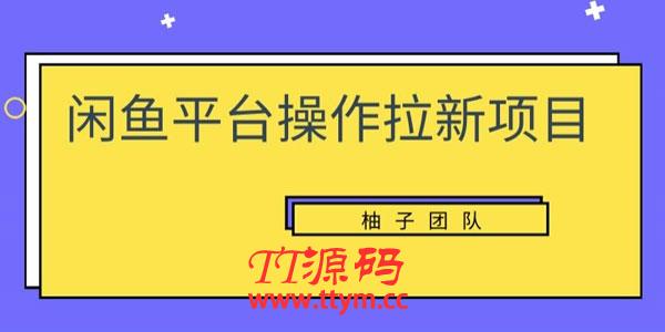 柚子团队《闲鱼平台操作拉新项目》单笔起步利润100+