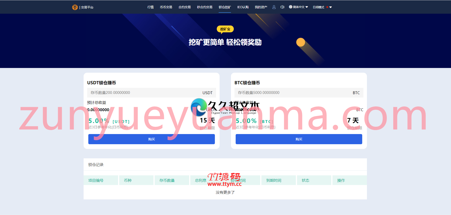【虎年福利】多语言交易所/12国语言/秒合约/申购/锁仓/K线完整/脚本最全/带教程/日夜模式