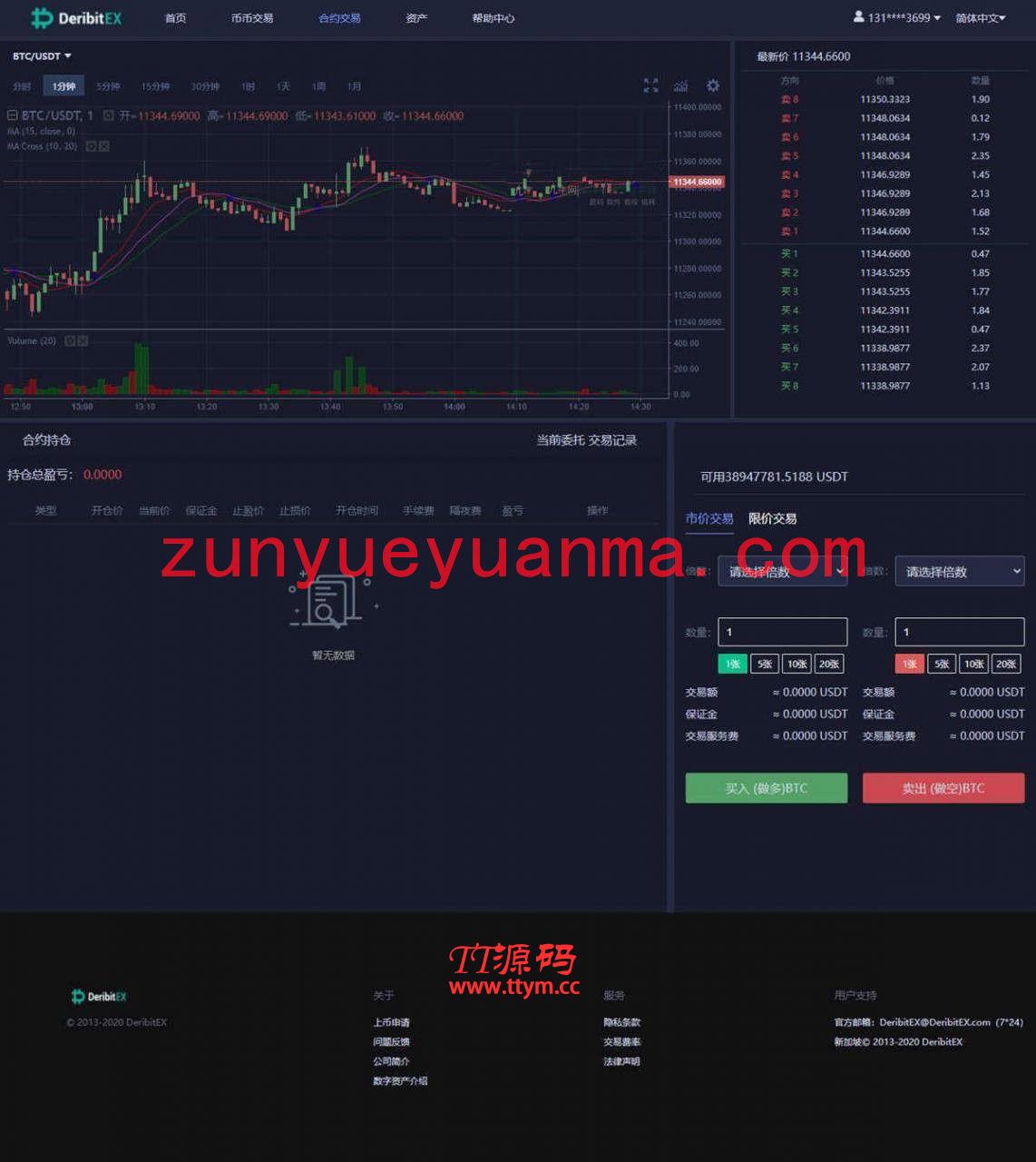 价值上W优化版数字资产交易所网站源码 带币币交易+C2C交易+交易机器人+撮合交易+合约交易