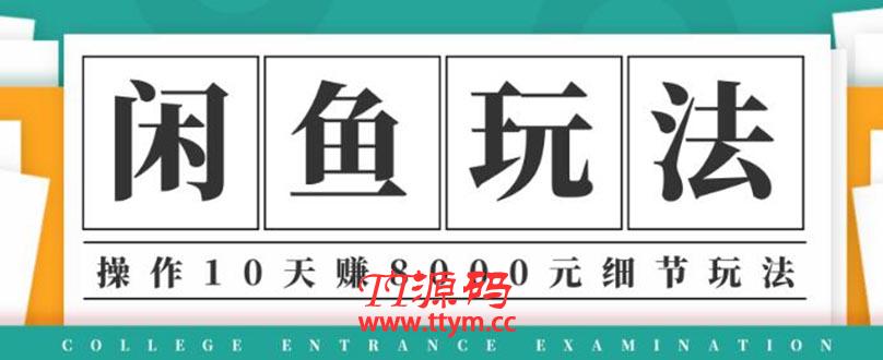 龟课・闲鱼项目玩法实战班第12期,操作10天左右利润有8000元细节玩法