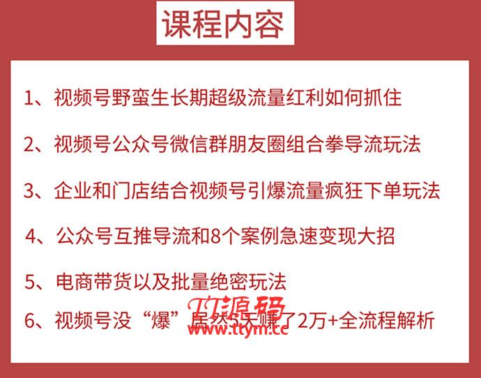 视频号训练营第2期：引爆流量疯狂下单，5天赚2万+全流程解析！