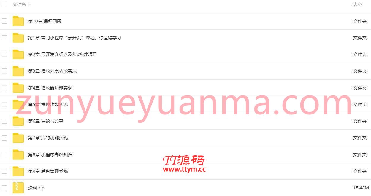 微信小程序云开发从零打造云音乐全栈小程序系列课程