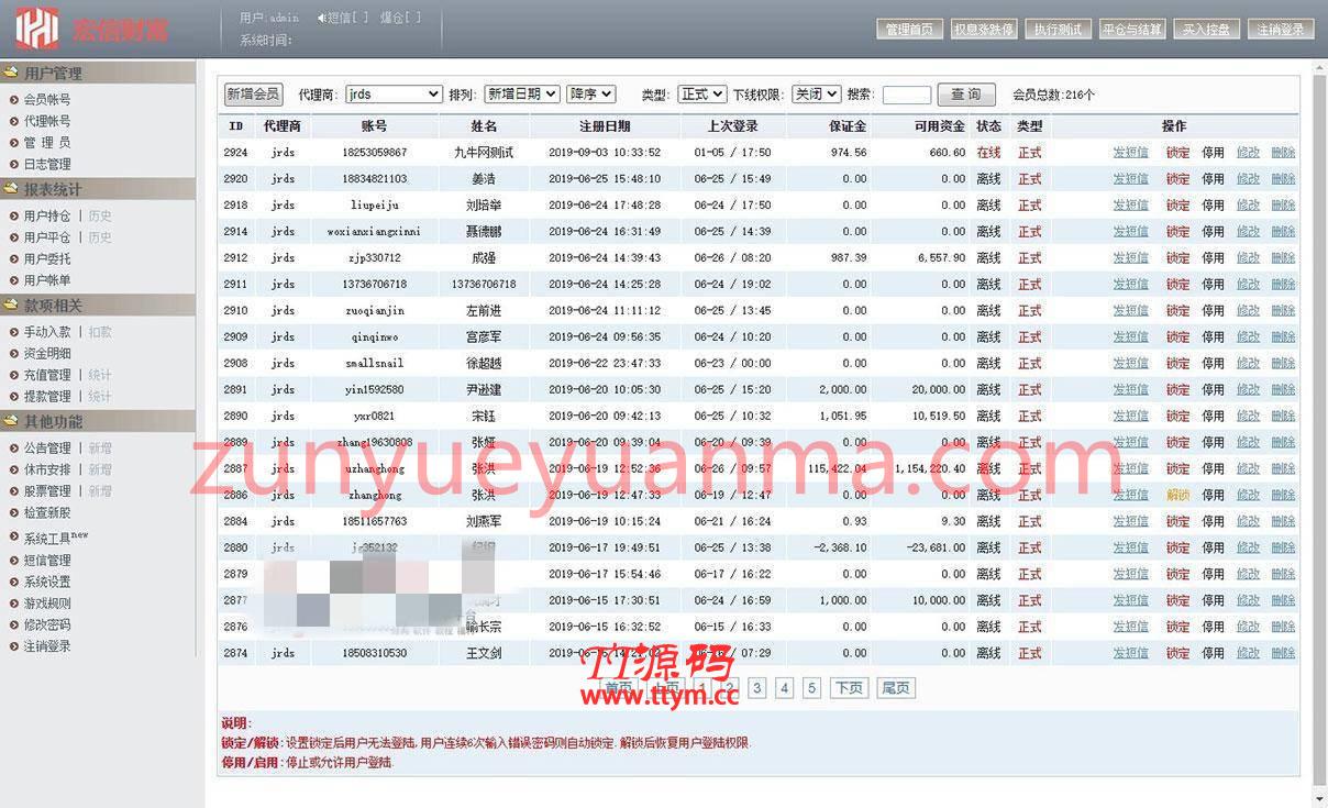 A1065 【T+0】PHP股票证券线上配资融资融券模拟交易、模拟盘平台系统源码