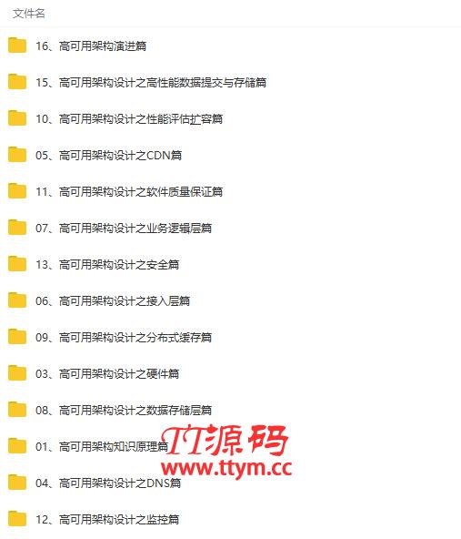 高可用架构设计与实践视频教程