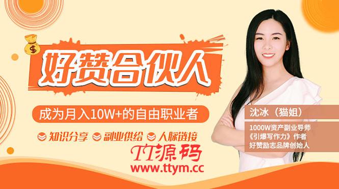 猫姐好赞合伙人最新教程 让你成为月入10W+的自由职业者（9套视频课）