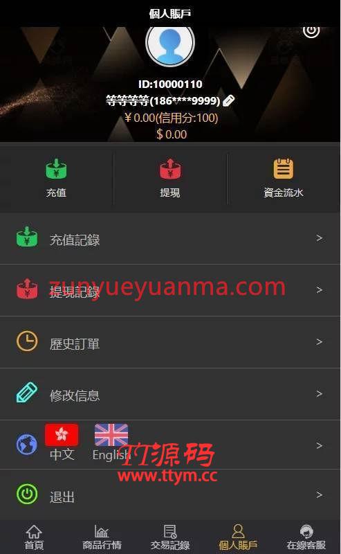 C211 PHP源码_二开双语微交易+K线修复+加过交易品种
