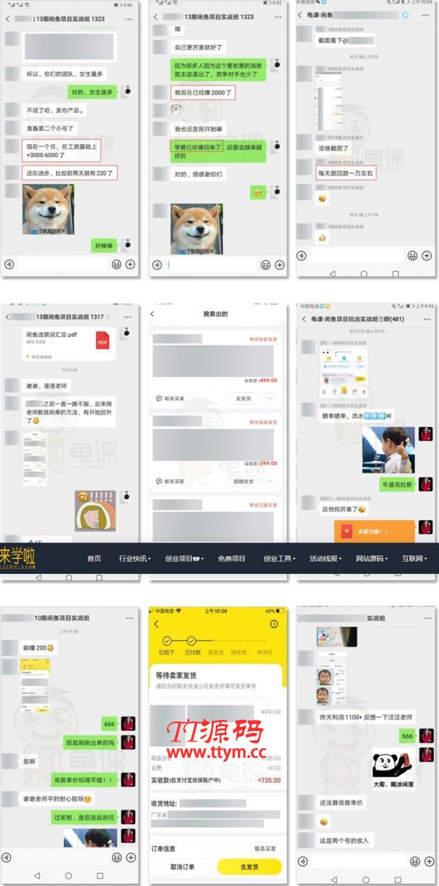 龟课・闲鱼无货源电商课程第15期，一个月收益几万不等【33节视频-无水印】