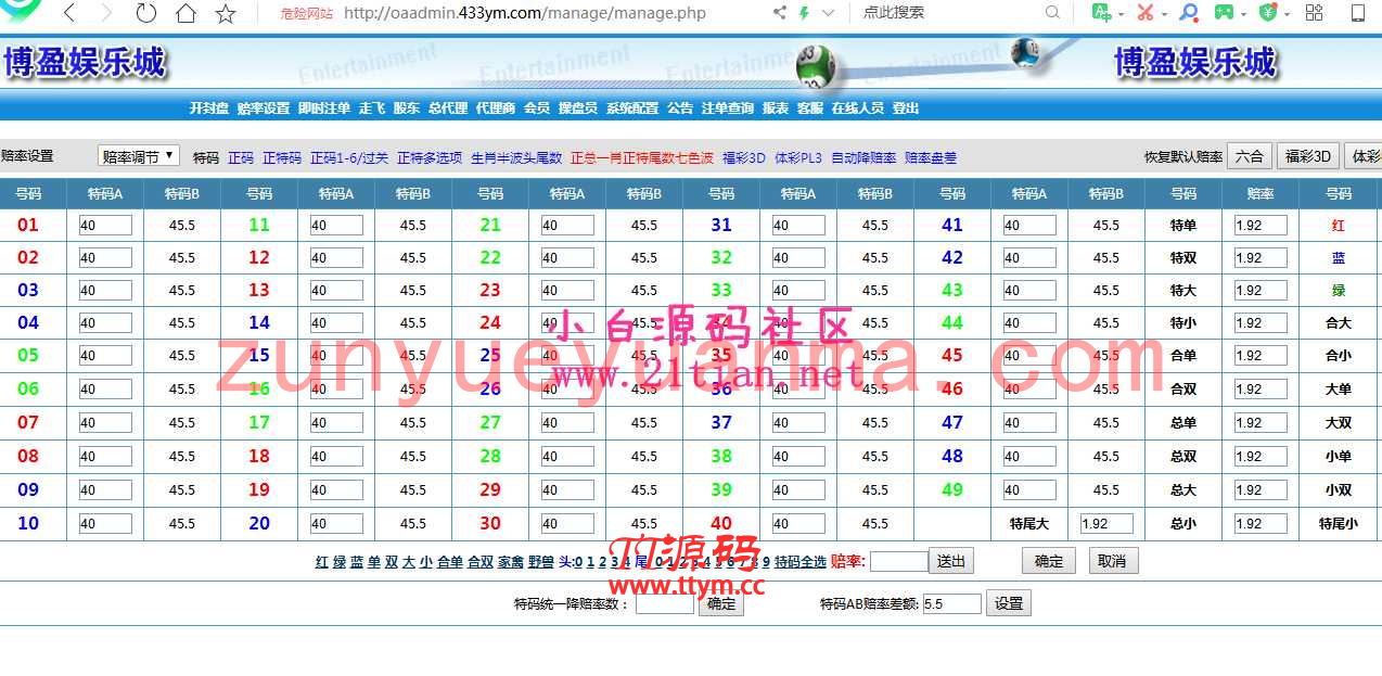 六合信用盘口+独立代理+后台