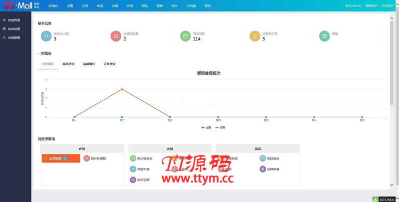 DSmall多商户B2B2C开源商城源码 v6.1.0