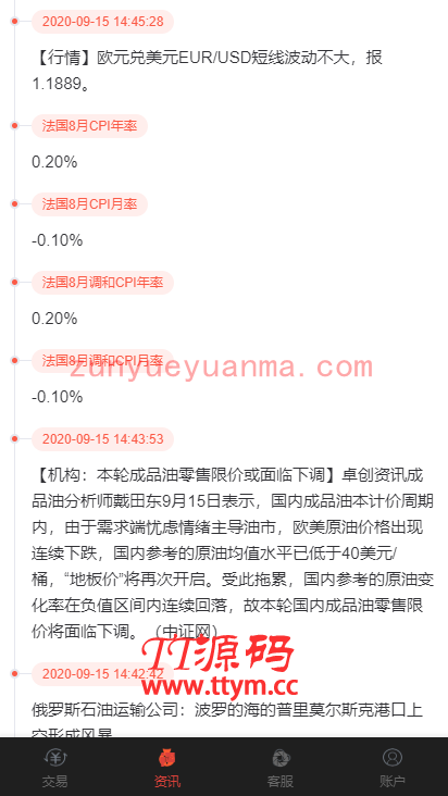 A704【新版时间盘】第一版二开微交易时间盘金属时间盘 +财经资讯+带微信登录