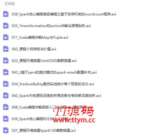 大数据计算引擎Spark零基础入门到精通视频教程
