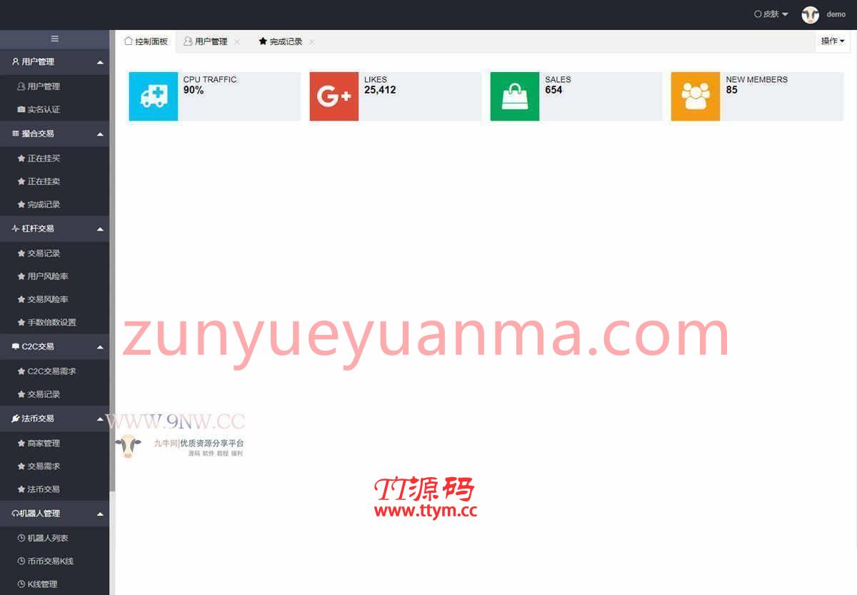 A1064 价值4万的「优化版」数字资产交易所源码｜币币交易｜C2C交易｜交易机器人｜撮合交易｜合约交易