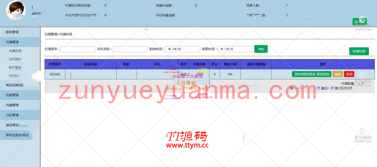 新版乌龙大掌柜十三水 完整程序 数据库 后台代理控制 服务端 修复整理下载