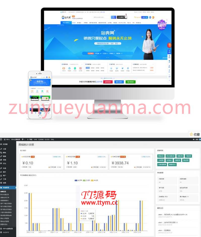 ripro8.7免授权版+极致子WordPress主题破解版jizhi-chlid-v5.6-zhankr