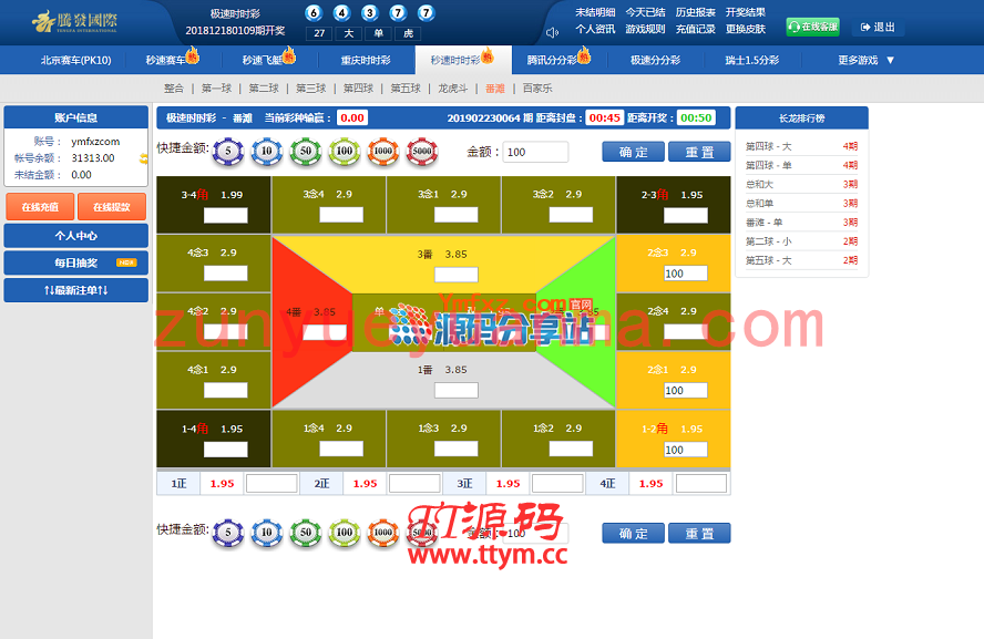 腾发GJ彩票平台完整版源码分享,盘口玩法平台,三端齐全