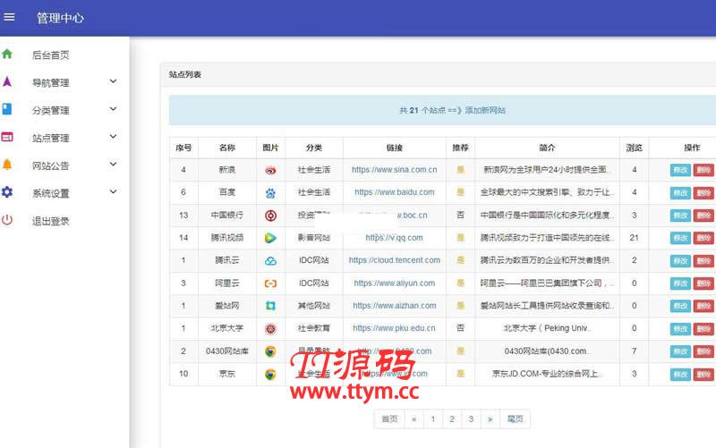 自适应各终端懒人网址导航源码 v2.6