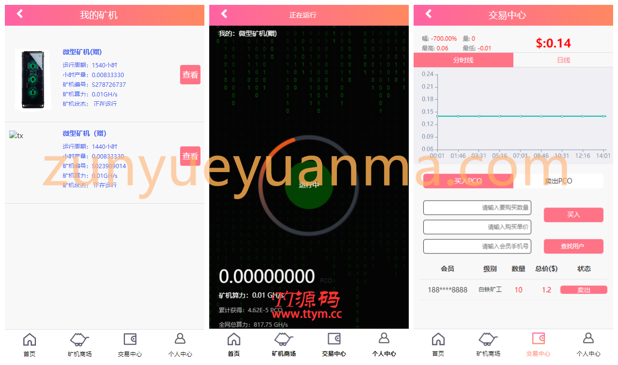 2021最新区块链源码修复版+带商城+带签到功能+虚拟币，PCO区块挖矿源码