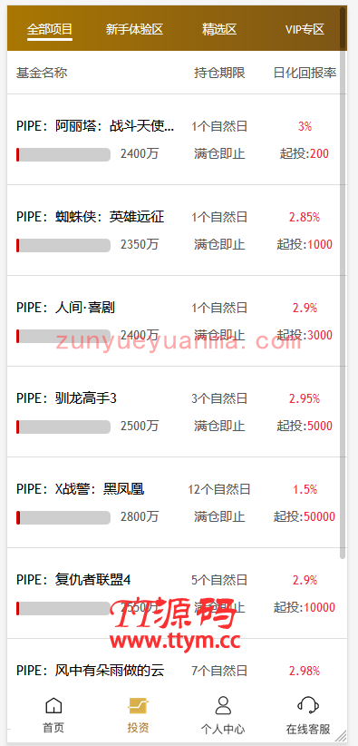 C1【其他论坛亲测带视频教程】最新影视投资理财挖矿电影项目众筹票房分红源码对接免签支付修复短信