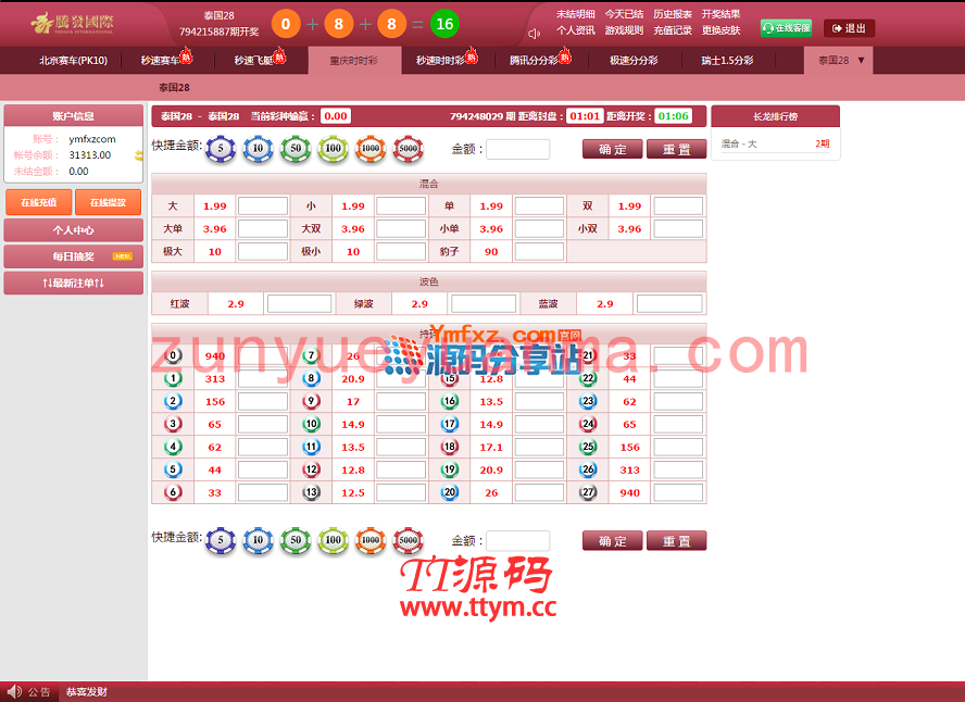 腾发GJ彩票平台完整版源码分享,盘口玩法平台,三端齐全