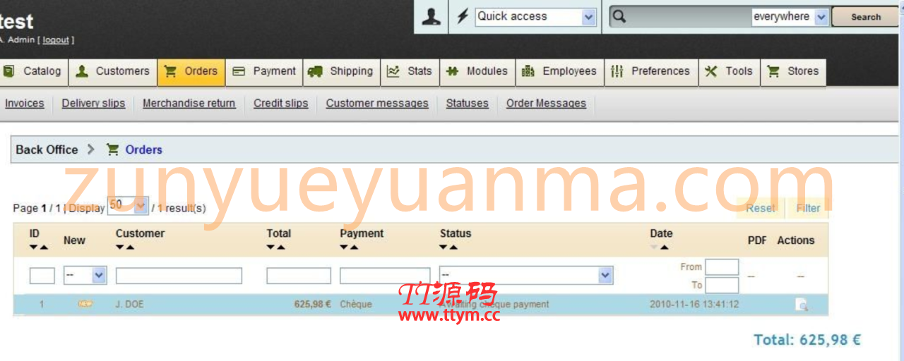 PrestaShop 开源网店系统 v1.7.8.2