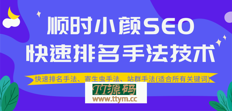 最新顺时小颜SEO教程_ 快速排名、寄生虫手法、站群手法(适合所有关键词)