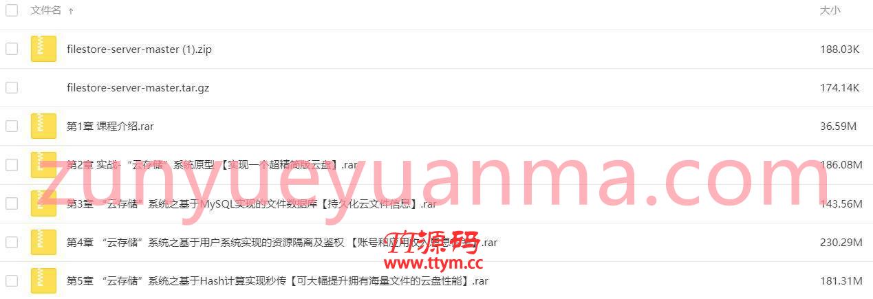 Go仿百度云盘实现企业级分布式云存储系统实战系列课程