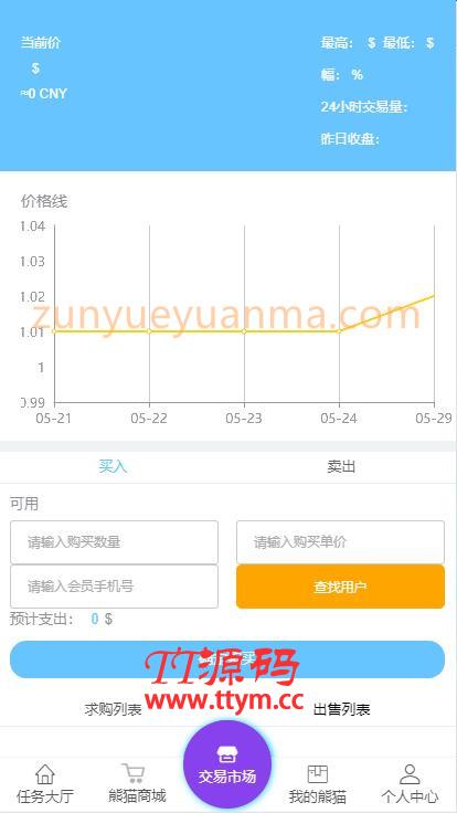【新版虚拟币区块链】带在线挖矿+带曲线图+熊猫矿机+金融投资理财赚钱源码