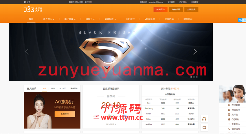 金手指TP框架YLC源码带数据库