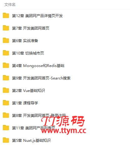 全栈开发美团网电商项目实战精讲视频教程